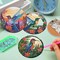 8-Piece Hummingbird Diamond Painting Coaster Set with Holder – DIY Bird Diamond Art Coasters for Adults, Beginner-Friendly Craft Supplies